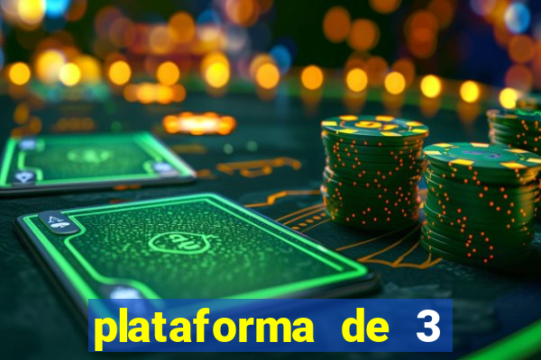 plataforma de 3 reais jogo